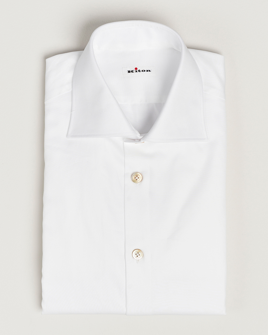 Mies | Kauluspaidat | Kiton | Slim Fit Dress Shirt White