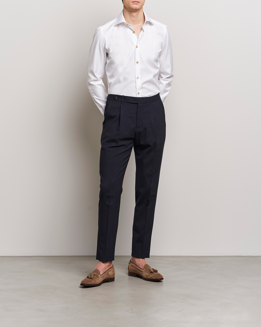 Mies | Italian Department | Kiton | Slim Fit Dress Shirt White