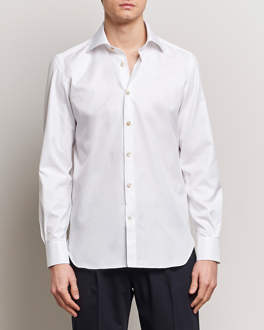 Mies | Kauluspaidat | Kiton | Slim Fit Dress Shirt White