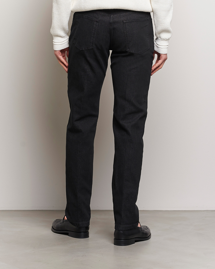 Mies | Farkut | Kiton | Slim Fit 5-Pocket Jeans Black