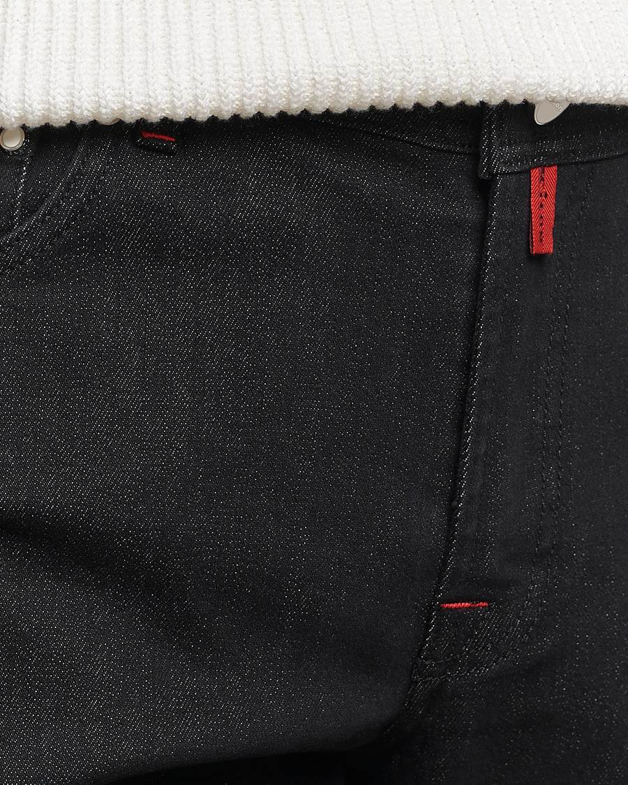Mies | Farkut | Kiton | Slim Fit 5-Pocket Jeans Black