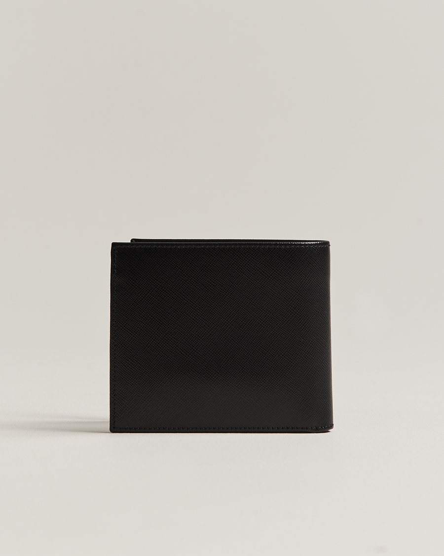 Herr | Accessoarer | Kiton | Saffiano Leather Wallet Black