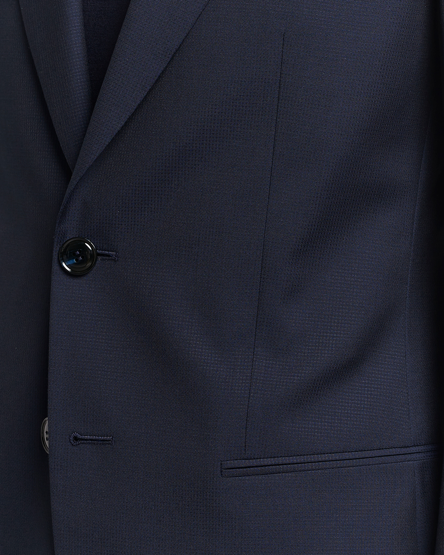 Mies | Puvut | Giorgio Armani | Slim Fit Peak Lapel Wool Suit Navy