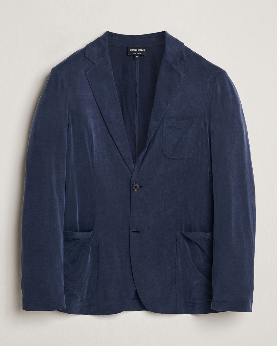 Mies | Pikkutakit | Giorgio Armani | Unconstructed Blazer Navy