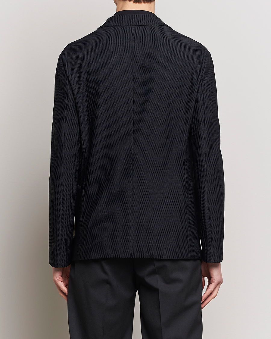 Mies | Pikkutakit | Giorgio Armani | Single Breasted Mesh Blazer Black
