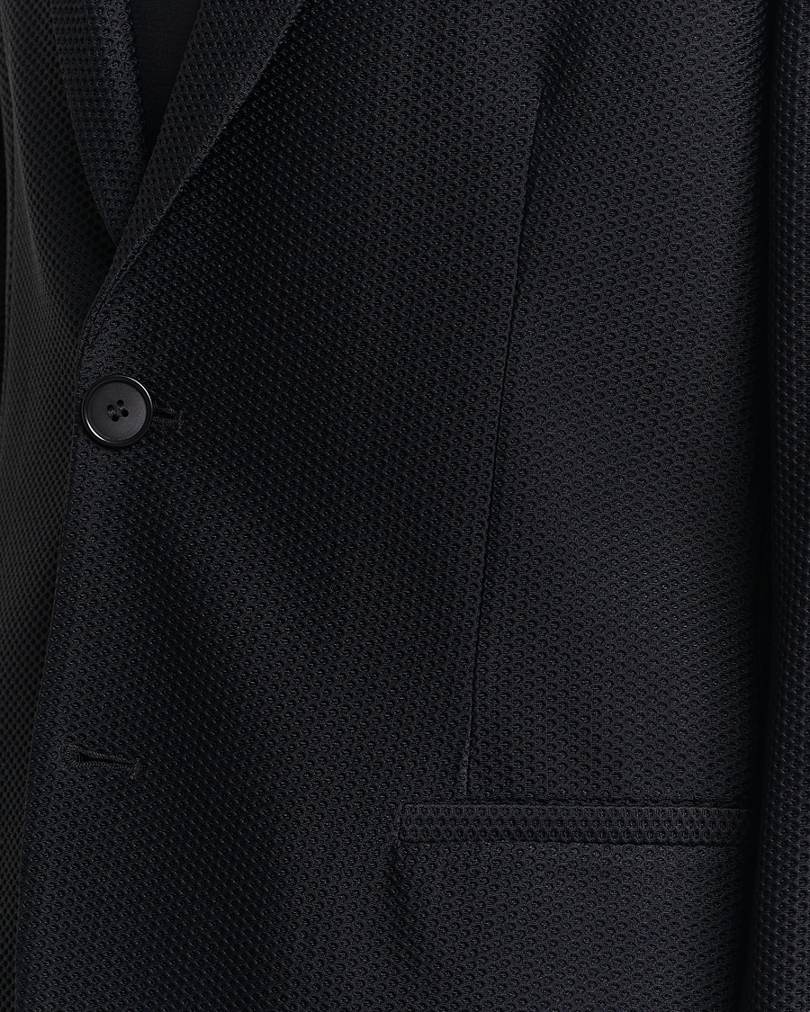 Mies | Pikkutakit | Giorgio Armani | Single Breasted Mesh Blazer Black