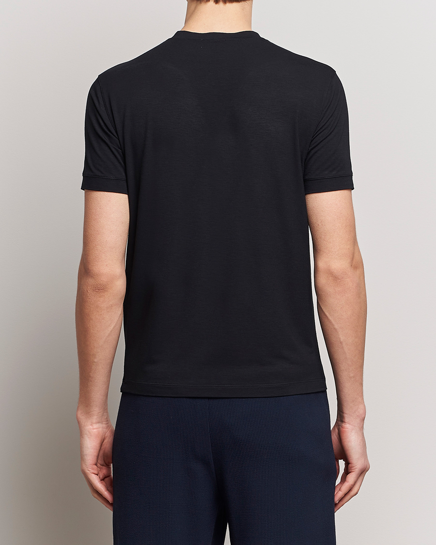 Mies | T-paidat | Giorgio Armani | Embroidered Logo T-Shirt Black