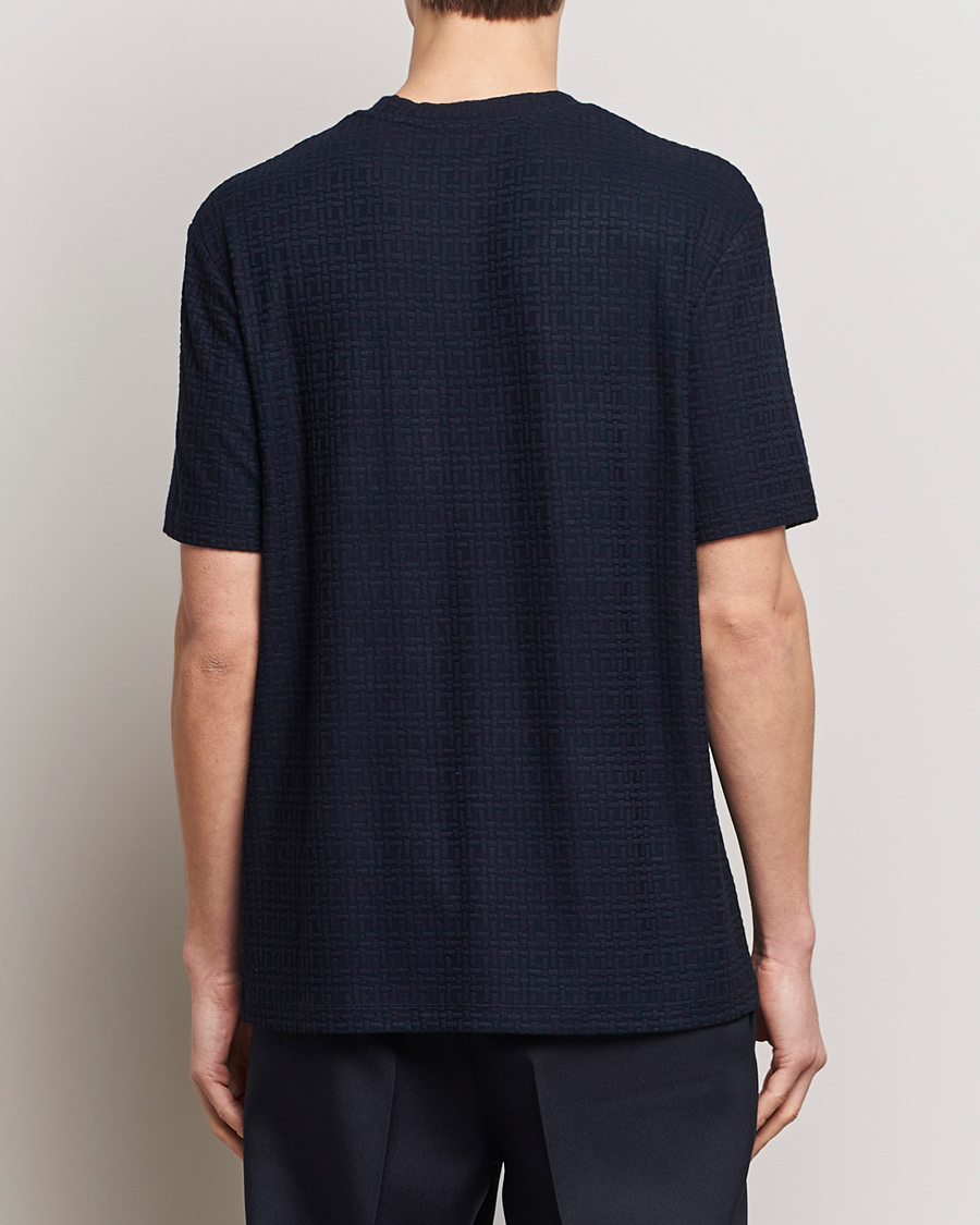 Mies | T-paidat | Giorgio Armani | Short Sleeve Cashmere Stretch T-Shirt Navy