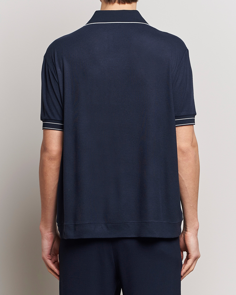 Mies | Pikeet | Giorgio Armani | Short Sleeve Riviera Polo Navy