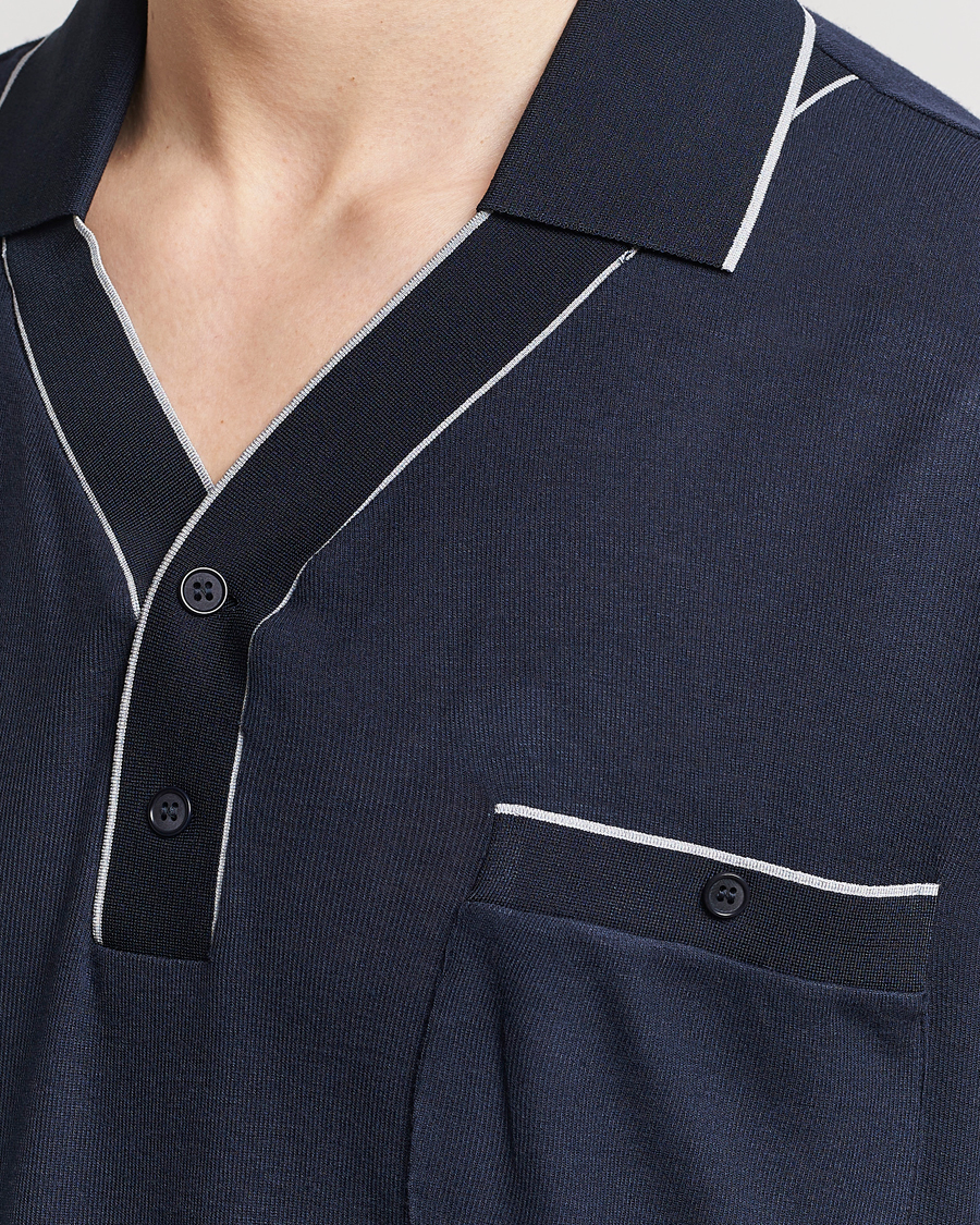 Mies | Pikeet | Giorgio Armani | Short Sleeve Riviera Polo Navy