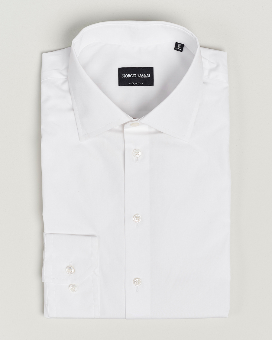 Mies | Kauluspaidat | Giorgio Armani | Slim Fit Dress Shirt White