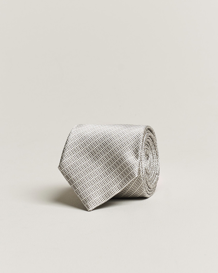 Mies | Giorgio Armani Jacquard Silk Tie Light Grey | Giorgio Armani | Jacquard Silk Tie Light Grey