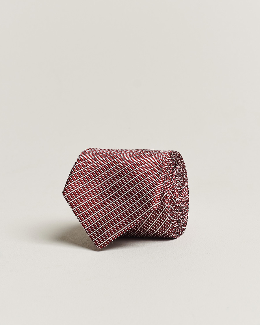 Mies | Giorgio Armani Jacquard Silk Tie Ruby | Giorgio Armani | Jacquard Silk Tie Ruby
