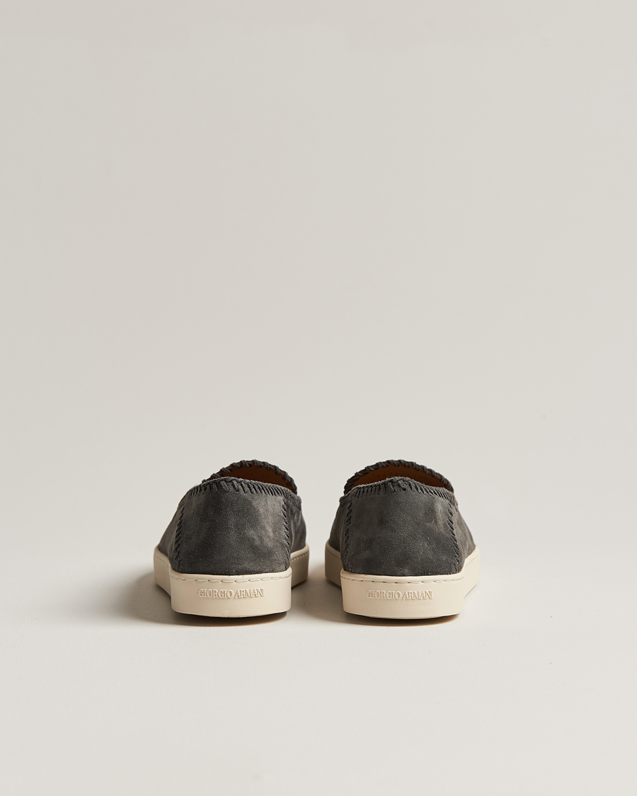 Mies | Giorgio Armani Intrecci Loafers Grey Suede | Giorgio Armani | Intrecci Loafers Grey Suede