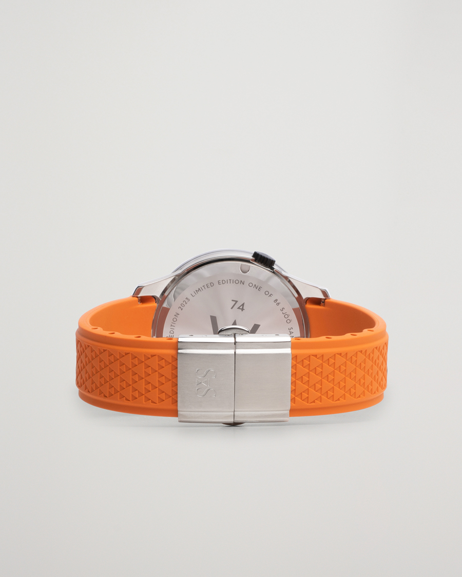 Mies | Sjöö Sandström Royal Steel Worldtimer 41mm Annual Edition Orange | Sjöö Sandström | Royal Steel Worldtimer 41mm Annual Edition Orange