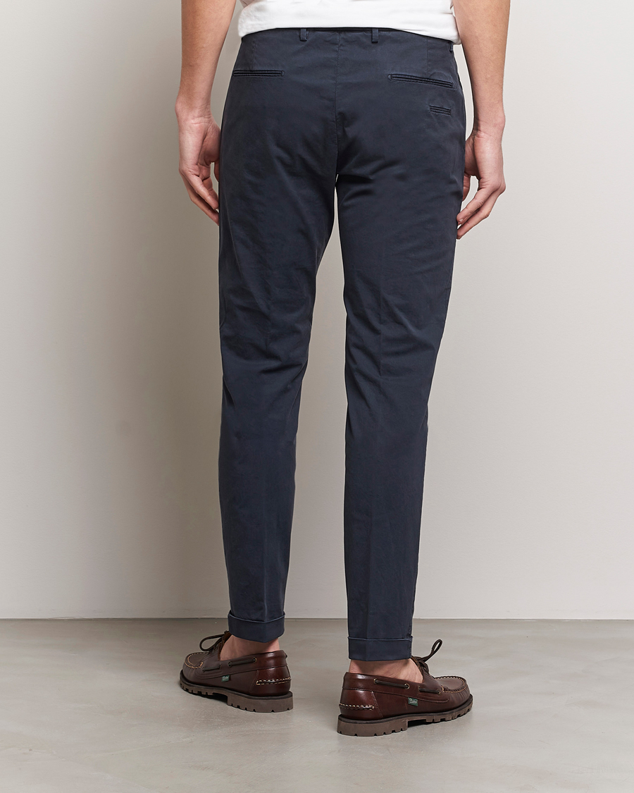 Mies | Housut | Briglia 1949 | Slim Fit Cotton Stretch Chinos Navy