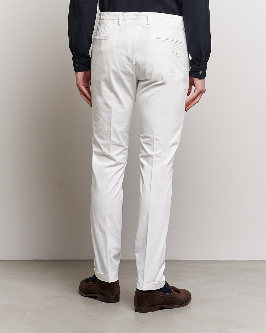 Mies | Housut | Briglia 1949 | Slim Fit Cotton Stretch Chinos White