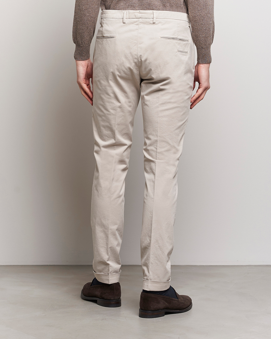 Mies | Housut | Briglia 1949 | Slim Fit Cotton Stretch Chinos Beige