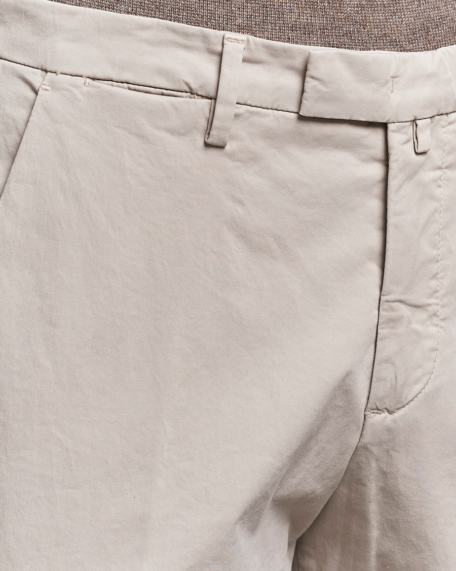 Mies | Housut | Briglia 1949 | Slim Fit Cotton Stretch Chinos Beige