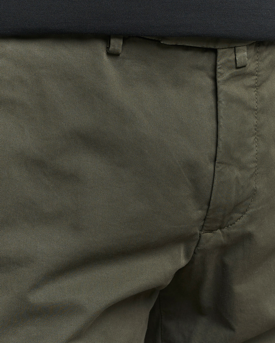 Mies | Housut | Briglia 1949 | Slim Fit Cotton Stretch Chinos Olive