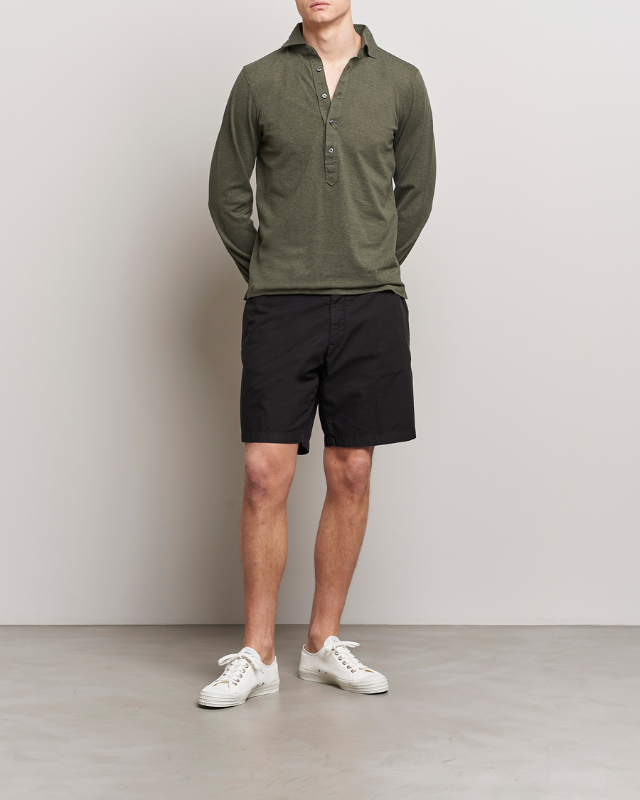 Mies | Shortsit | Briglia 1949 | Easy Fit Cotton Shorts Black