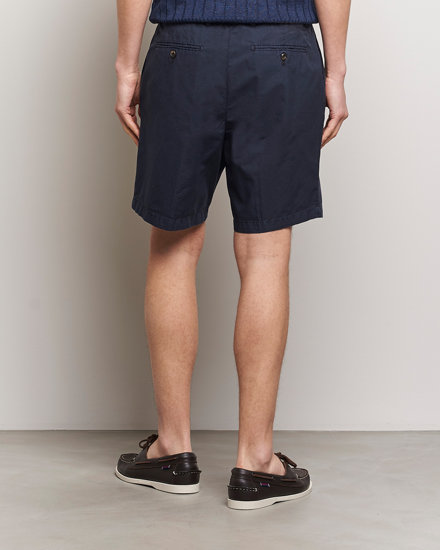Mies | Shortsit | Briglia 1949 | Easy Fit Cotton Shorts Navy