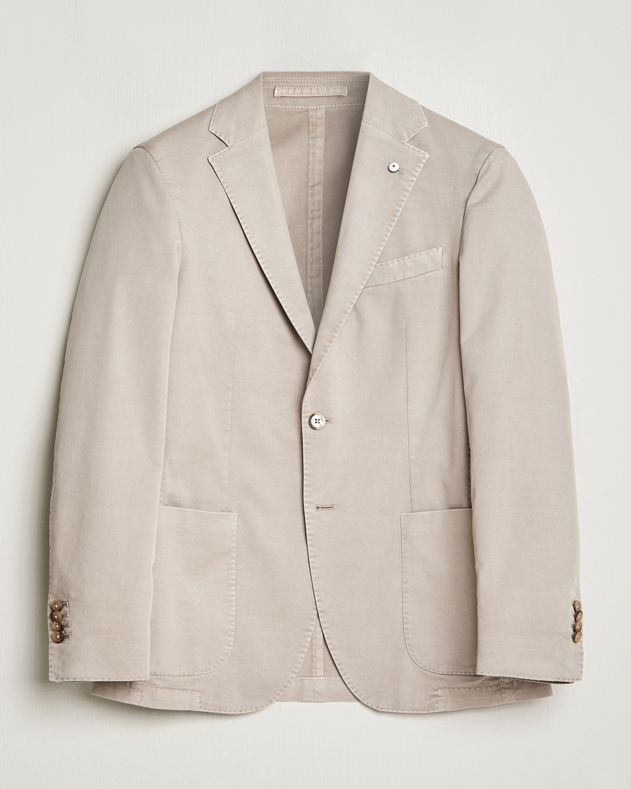 Mies | Pikkutakit | L.B.M. 1911 | Jack Regular Fit Cotton Stretch Blazer Light Grey