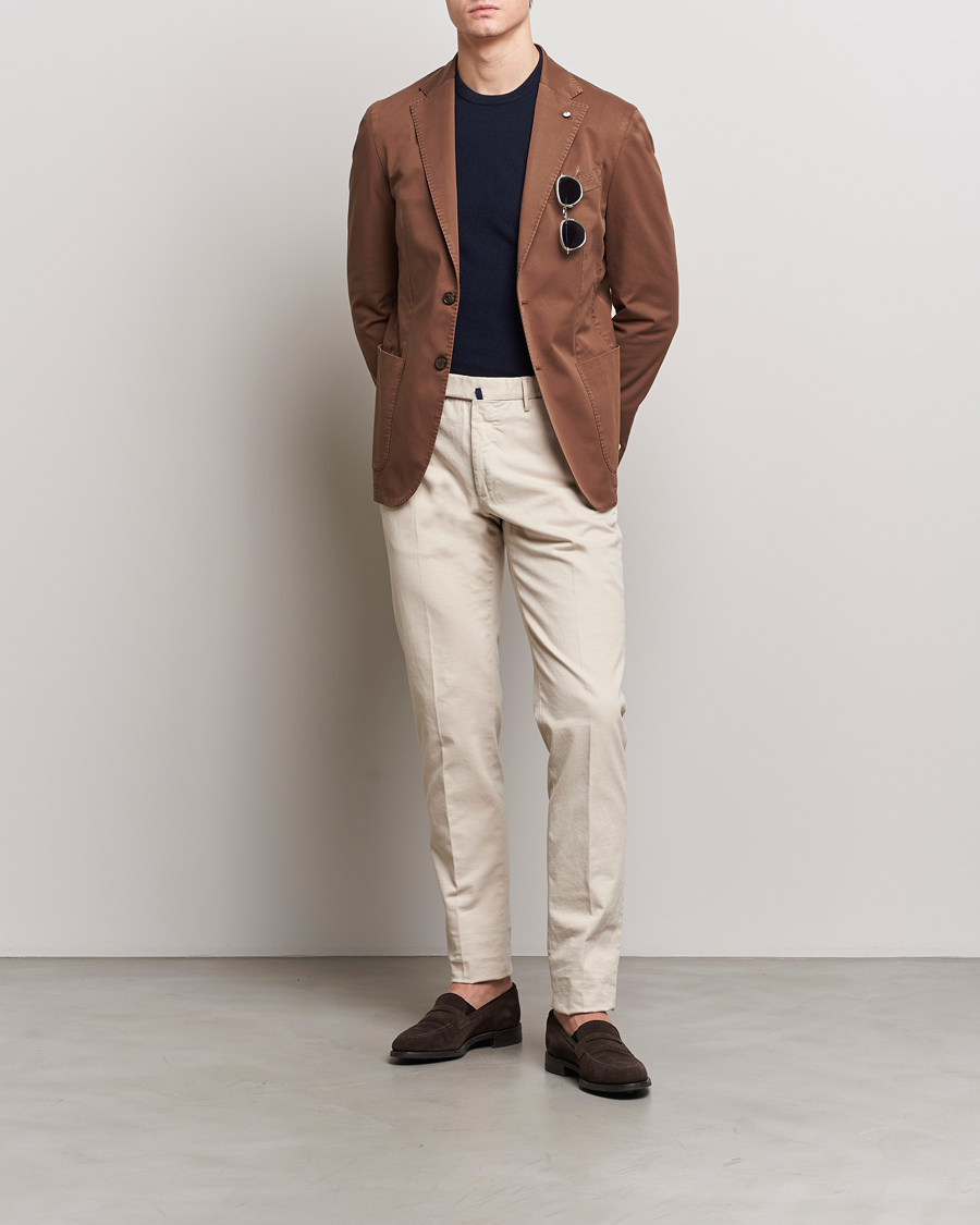 Mies | Pikkutakit | L.B.M. 1911 | Jack Regular Fit Cotton Stretch Blazer Brown