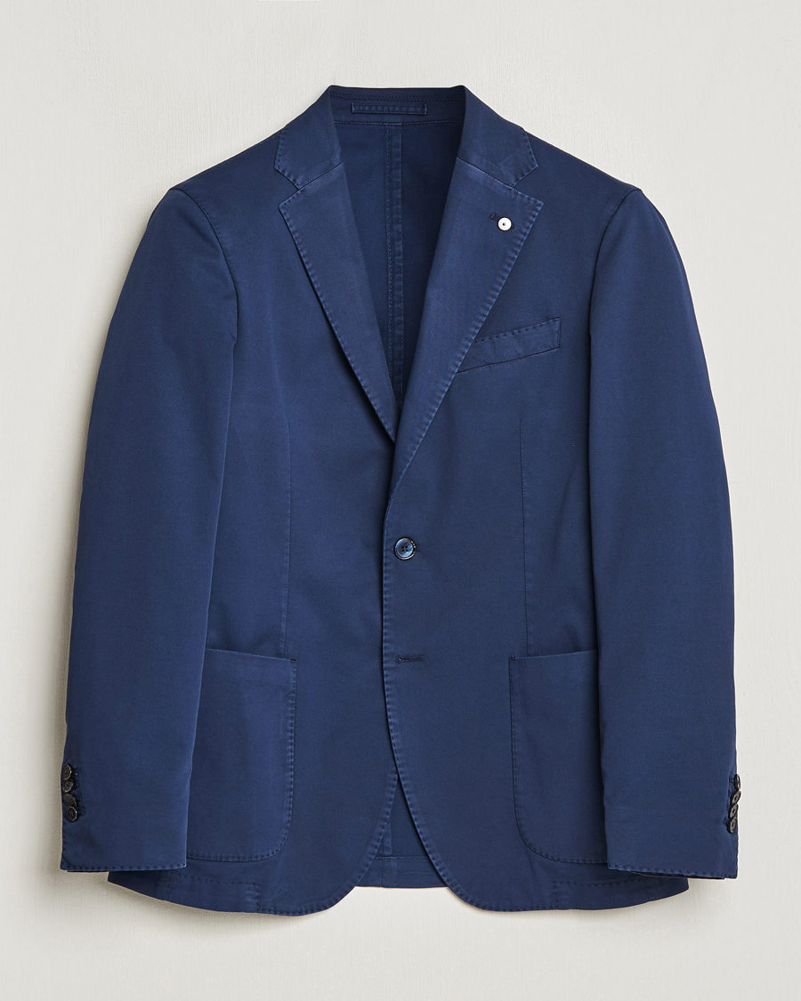 Mies | Pikkutakit | L.B.M. 1911 | Jack Regular Fit Cotton Stretch Blazer Navy