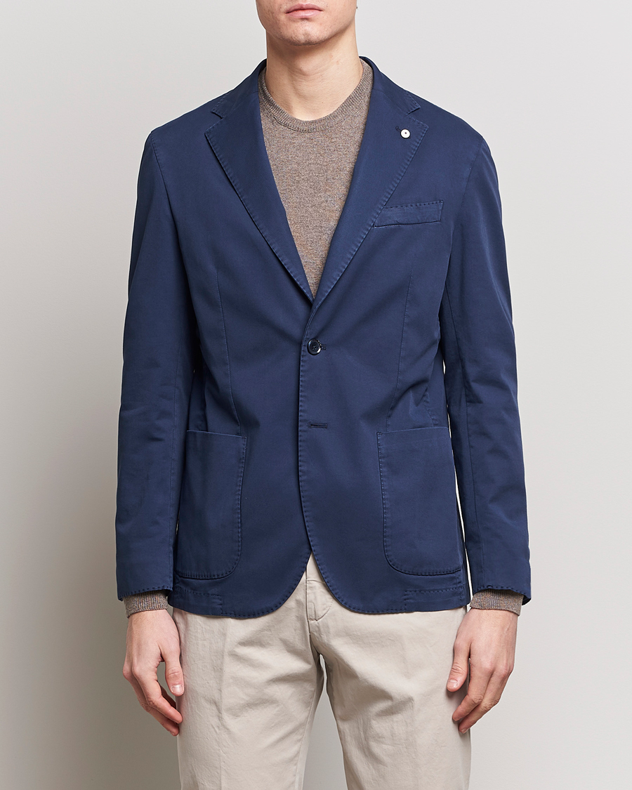 Mies | Pikkutakit | L.B.M. 1911 | Jack Regular Fit Cotton Stretch Blazer Navy