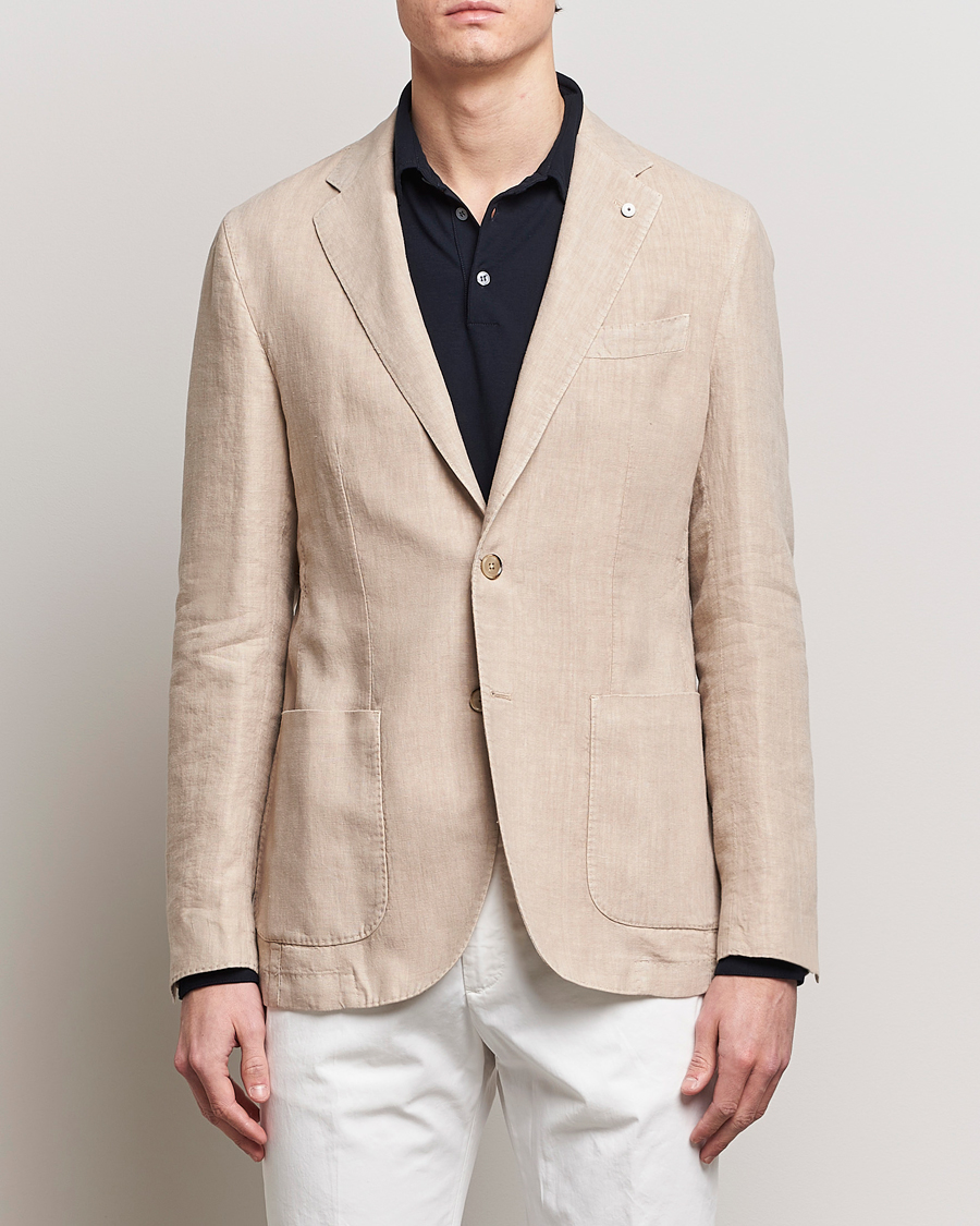 Mies | Pikkutakit | L.B.M. 1911 | Jack Regular Fit Linen Blazer Sand