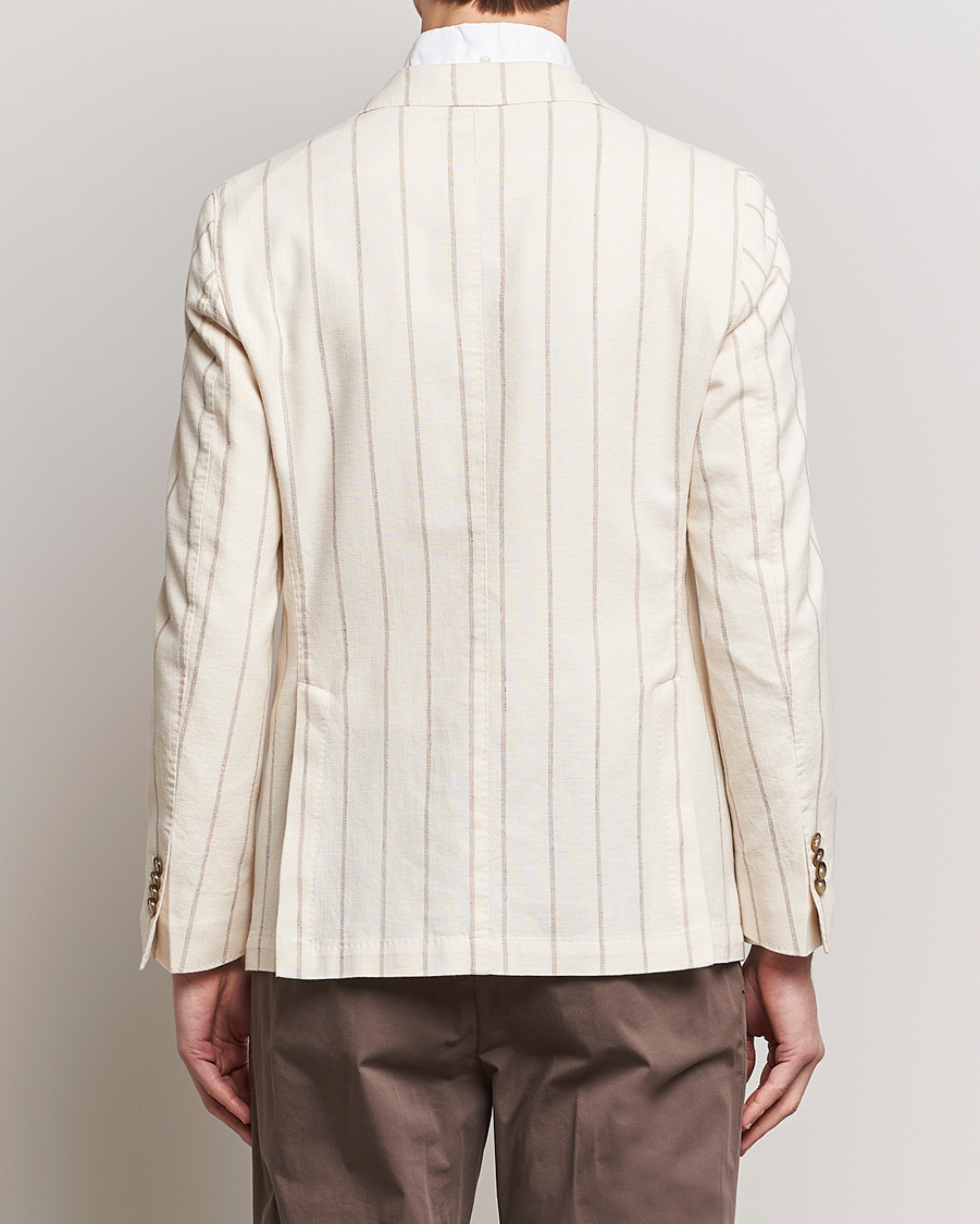 Mies | Pikkutakit | L.B.M. 1911 | Striped Cotton Blazer Beige