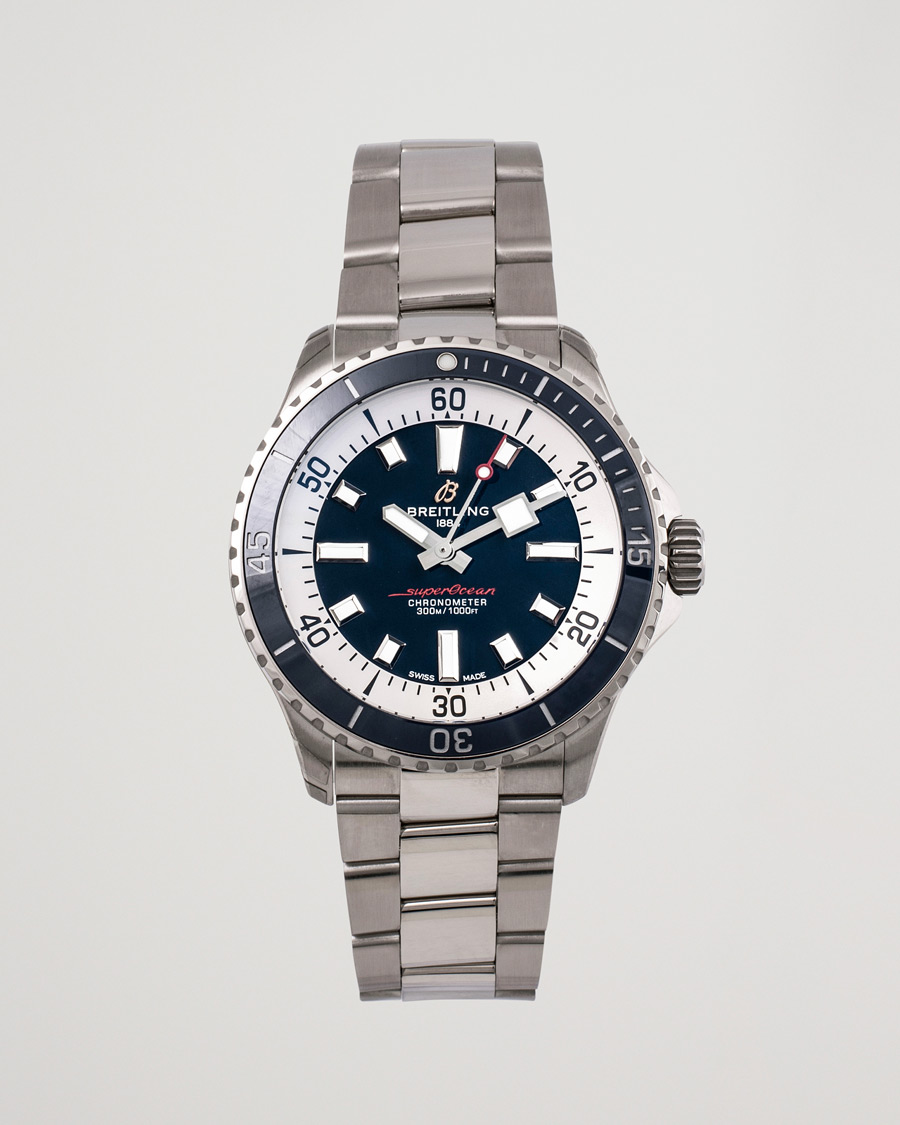 Mies | Breitling Pre-Owned Superocean 42 A17375 Silver | Breitling Pre-Owned | Superocean 42 A17375 Silver