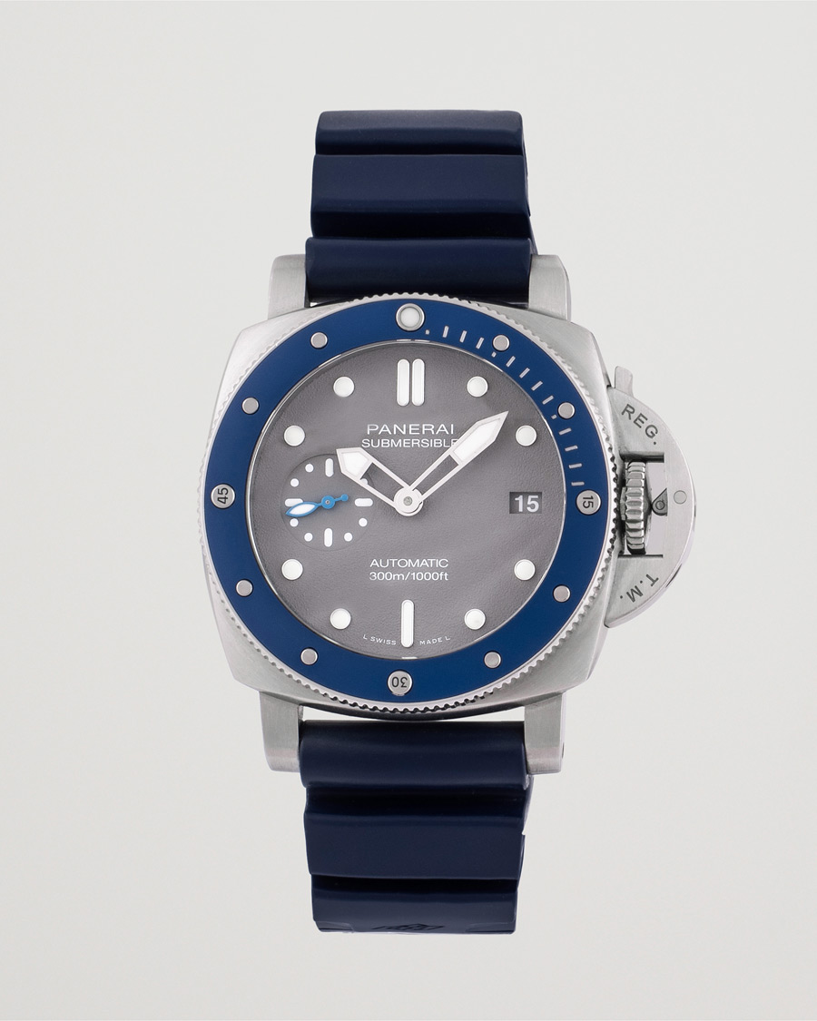 Mies | Panerai Pre-Owned Luminor Submersible PAM 00959 Silver | Panerai Pre-Owned | Luminor Submersible PAM 00959 Silver