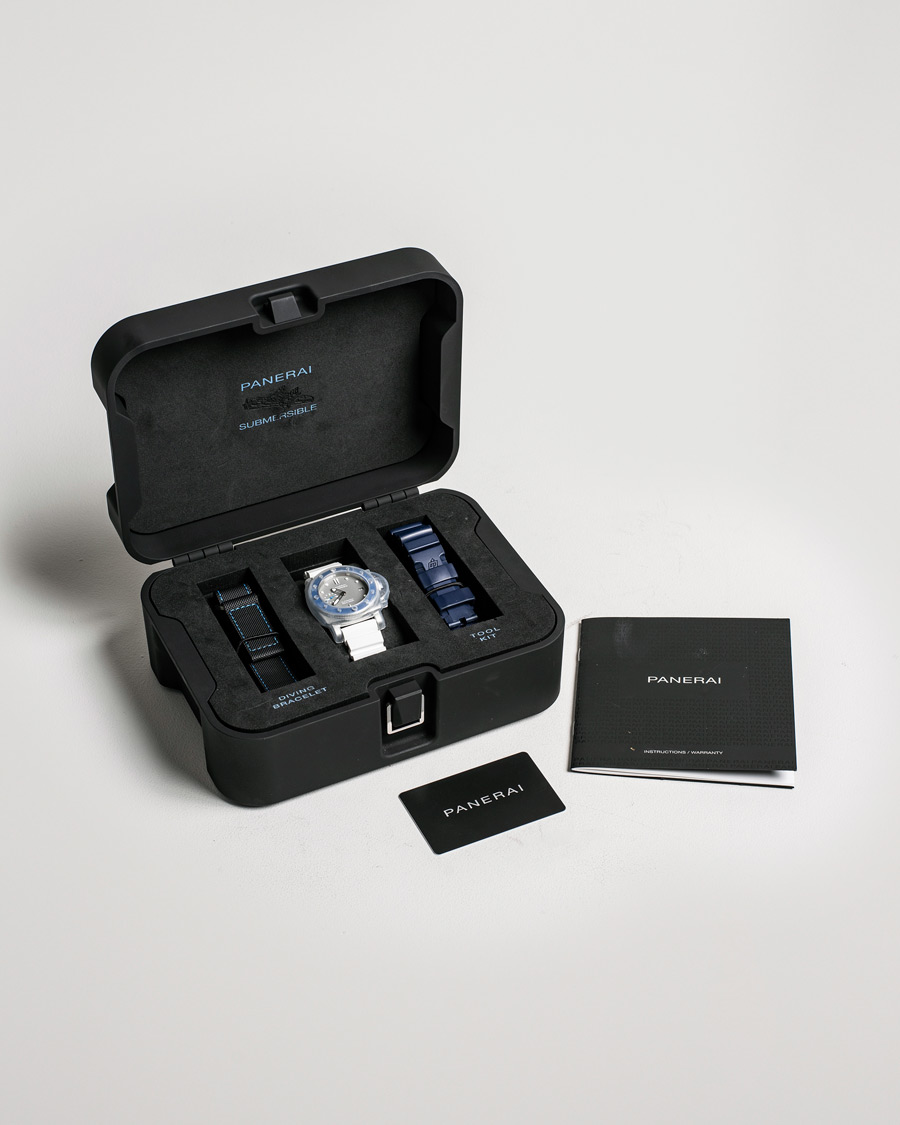 Mies | Panerai Pre-Owned Luminor Submersible PAM 00959 Silver | Panerai Pre-Owned | Luminor Submersible PAM 00959 Silver