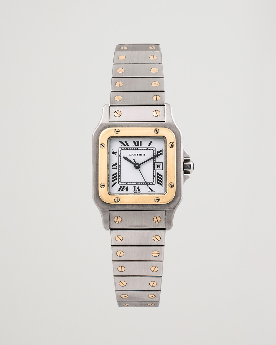 Mies | Cartier Pre-Owned Santos Galbée 2961 Silver | Cartier Pre-Owned | Santos Galbée 2961 Silver