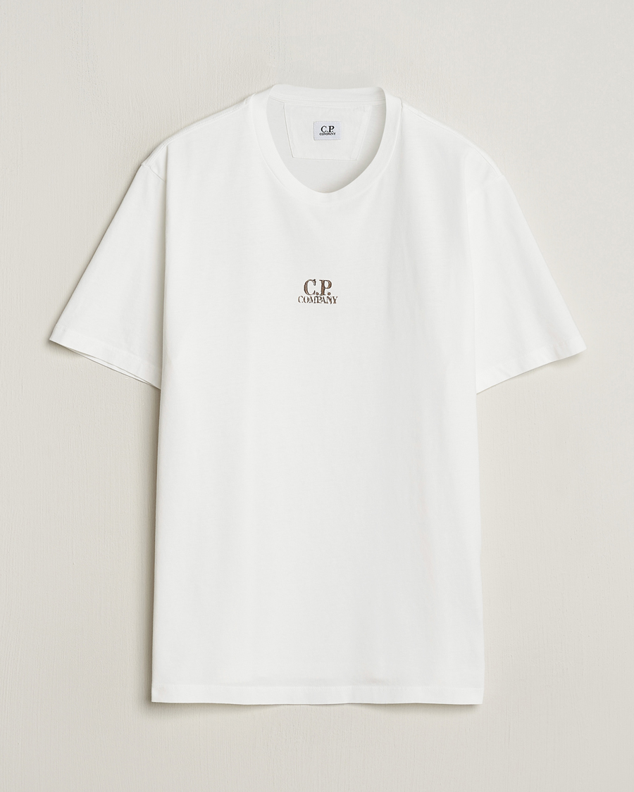 Mies | T-paidat | C.P. Company | Short Sleeve Hand Printed T-Shirt White