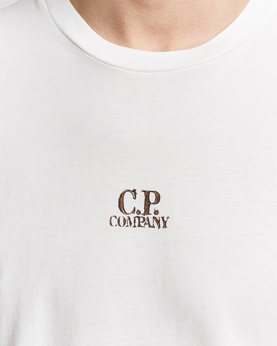 Mies | T-paidat | C.P. Company | Short Sleeve Hand Printed T-Shirt White