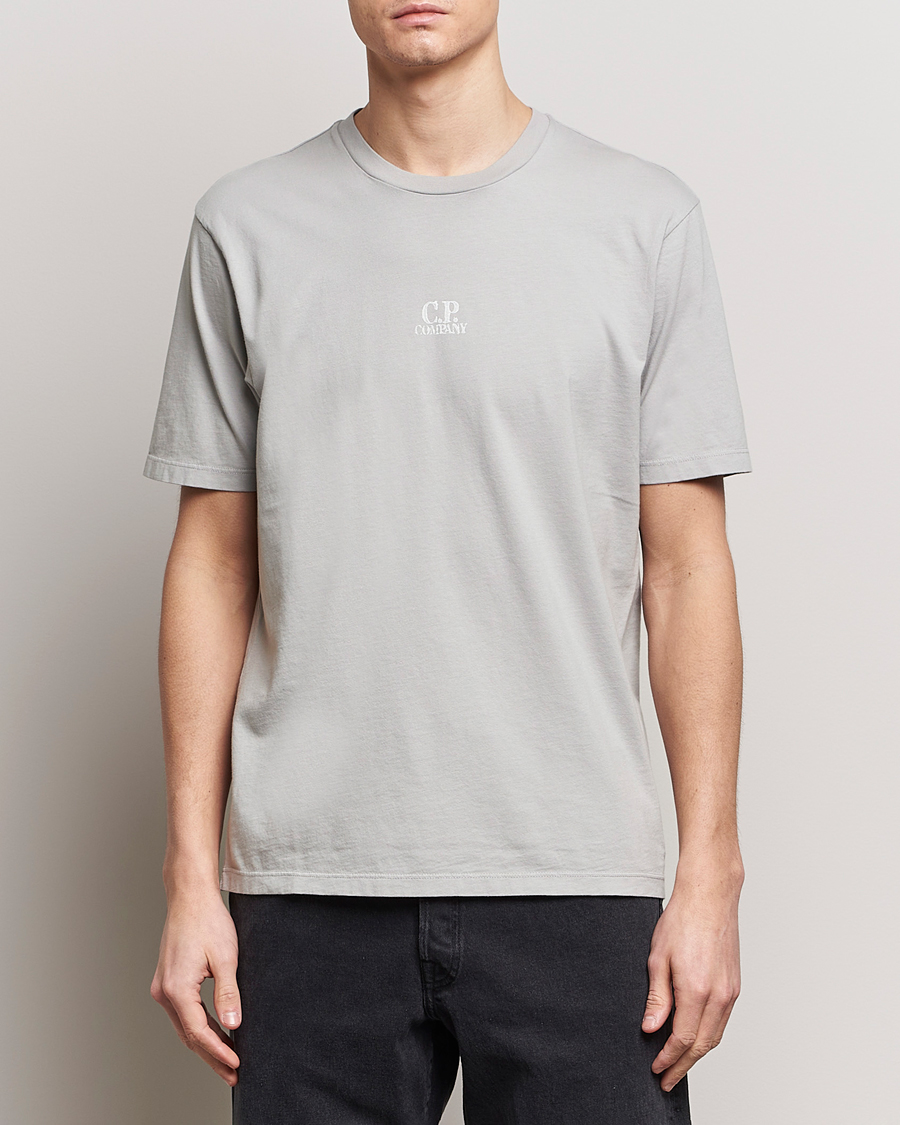 Mies | T-paidat | C.P. Company | Short Sleeve Hand Printed T-Shirt Grey