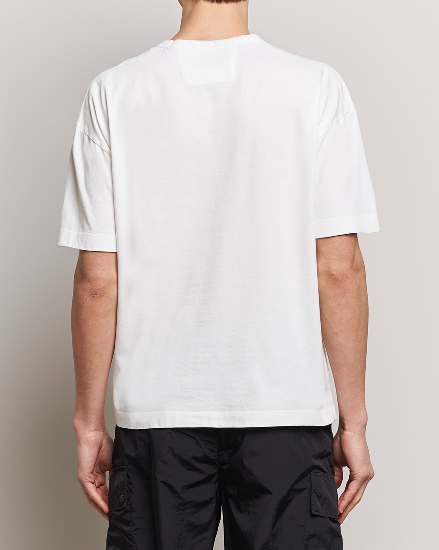 Mies | T-paidat | C.P. Company | Brushed Cotton Embroidery Logo T-Shirt White
