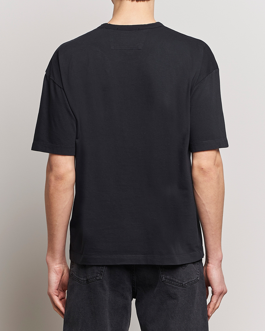 Mies | T-paidat | C.P. Company | Brushed Cotton Embroidery Logo T-Shirt Black