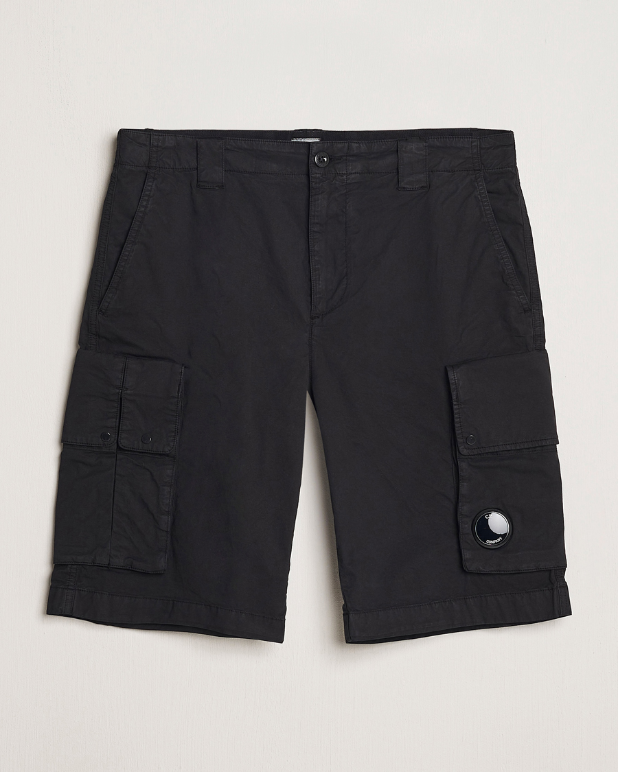 Mies | Shortsit | C.P. Company | Twill Stretch Cargo Shorts Black