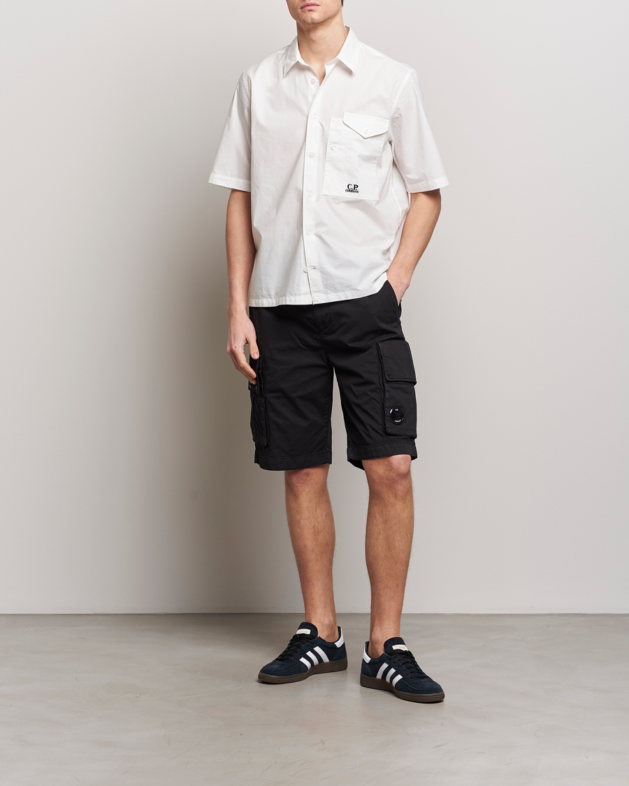 Mies | Kauluspaidat | C.P. Company | Short Sleeve Popline Shirt White