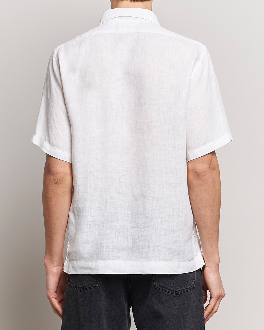 Mies | Kauluspaidat | C.P. Company | Short Sleeve Linen Shirt White