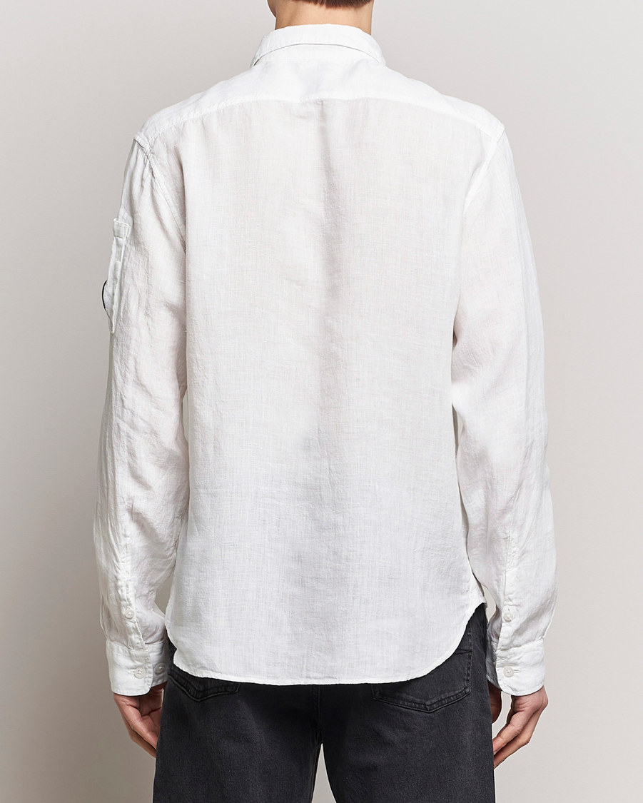 Mies | Kauluspaidat | C.P. Company | Long Sleeve Linen Shirt White