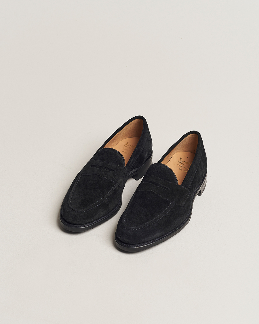 Mies | Loaferit | Loake 1880 | Grant Shadow Sole Black Suede