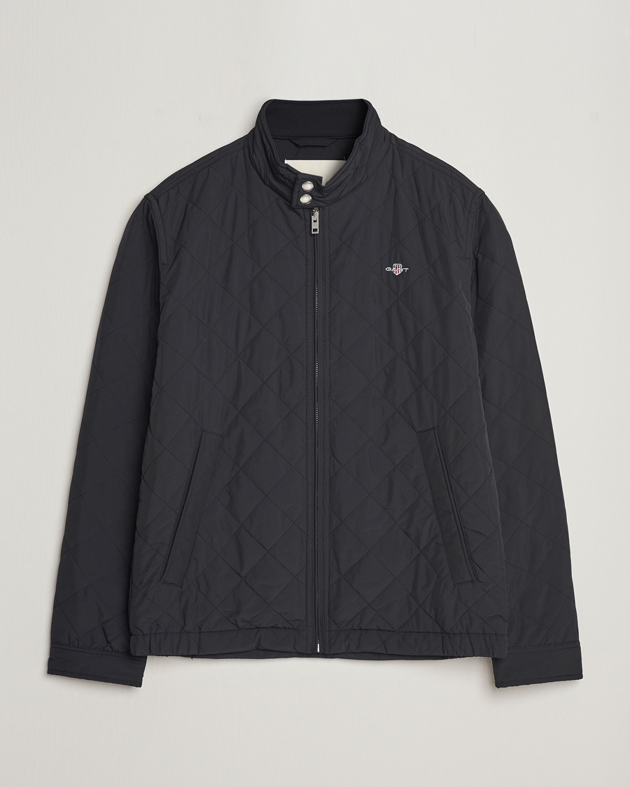 Mies | Takit | Gant | The Quilted Windcheater Black