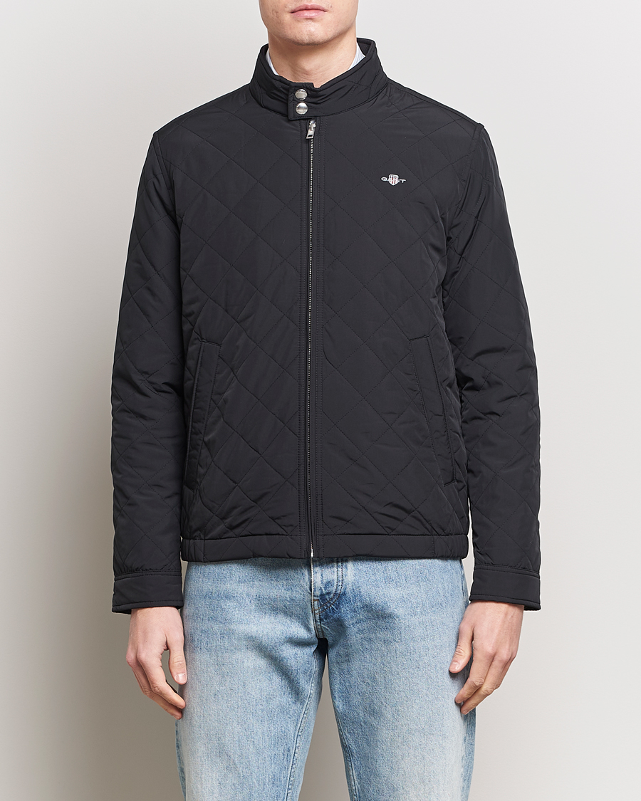 Mies | Takit | Gant | The Quilted Windcheater Black
