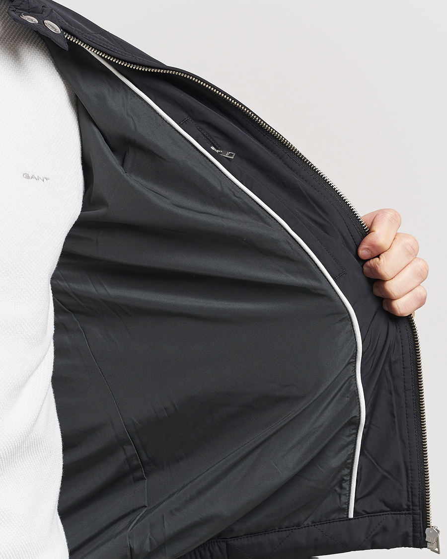 Mies | Takit | Gant | The Quilted Windcheater Black