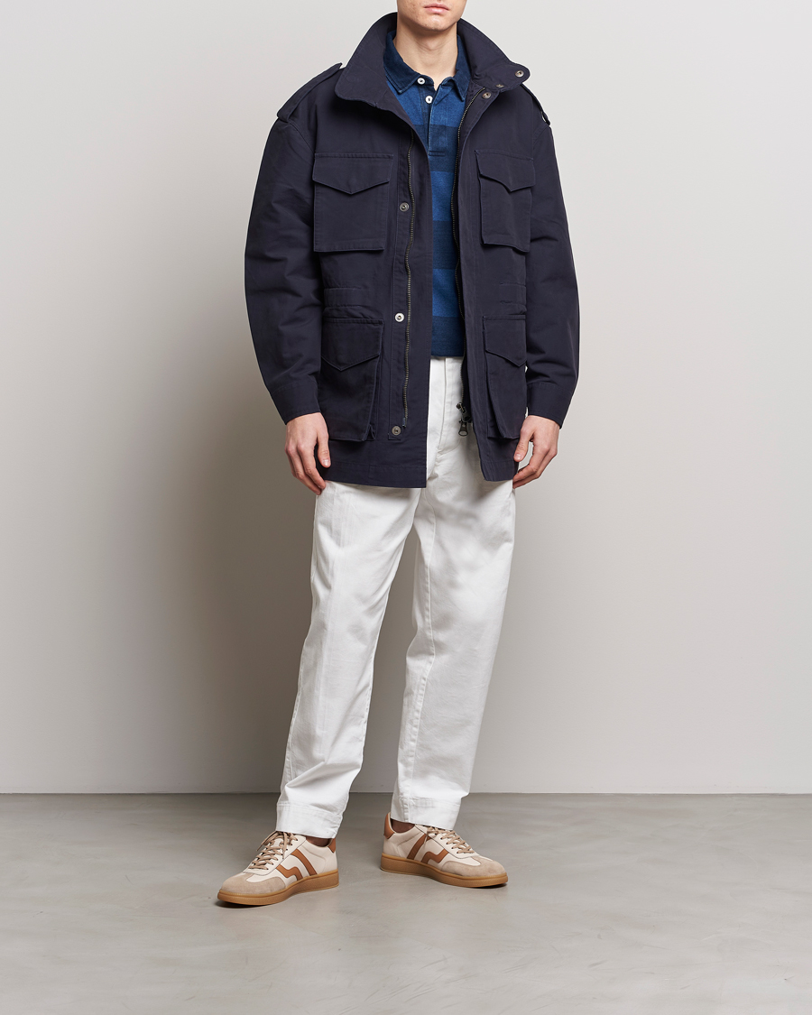 Mies | Takit | GANT | Cotton Field Jacket Evening Blue